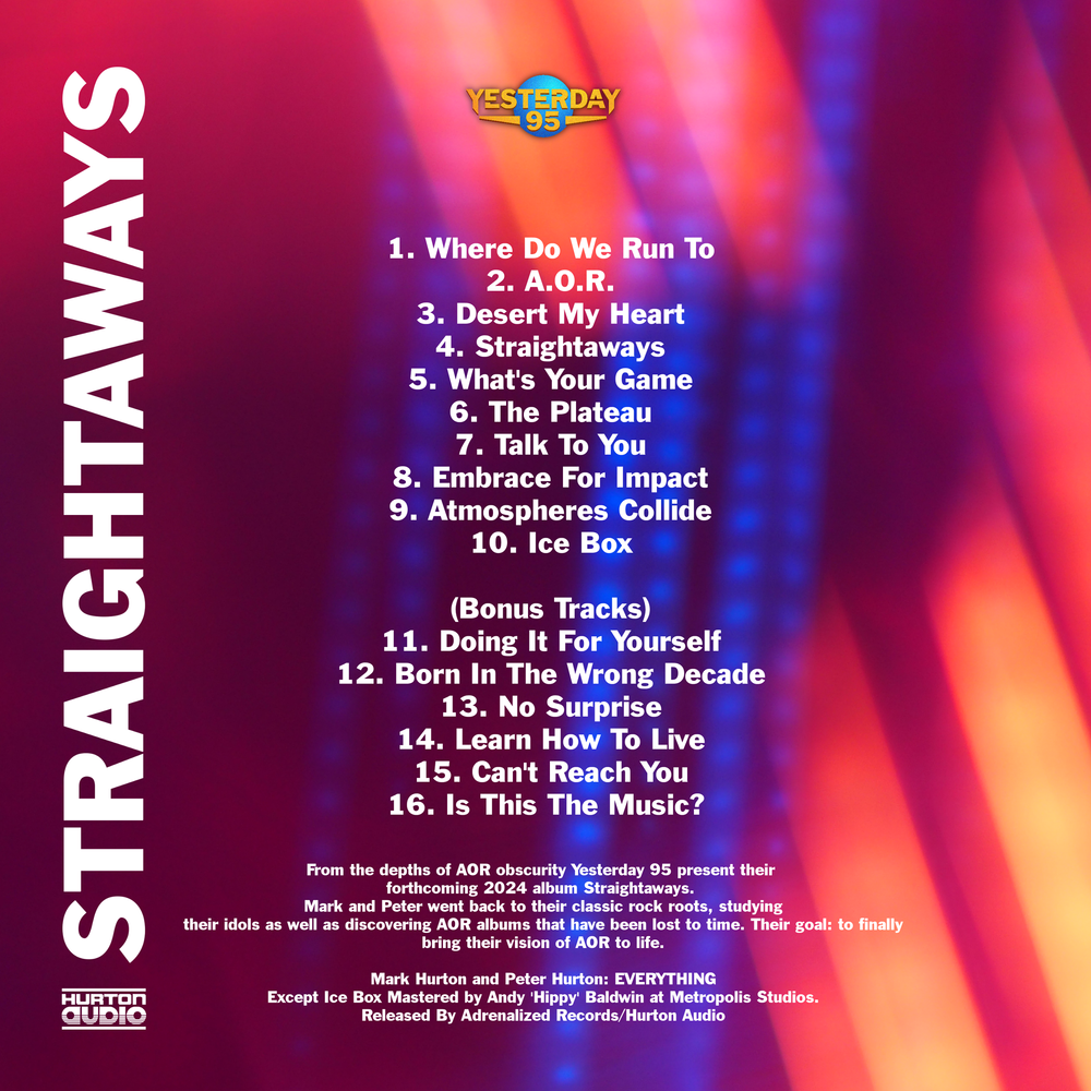 u*p様 アルステイク CD セトリ Yesterday 95 - Straightaways (Deluxe) (CD) — HURTON AUDIO